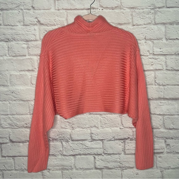 525 America Coral Ribbed Twist Shrug Sweater NWT - Picture 6 of 13